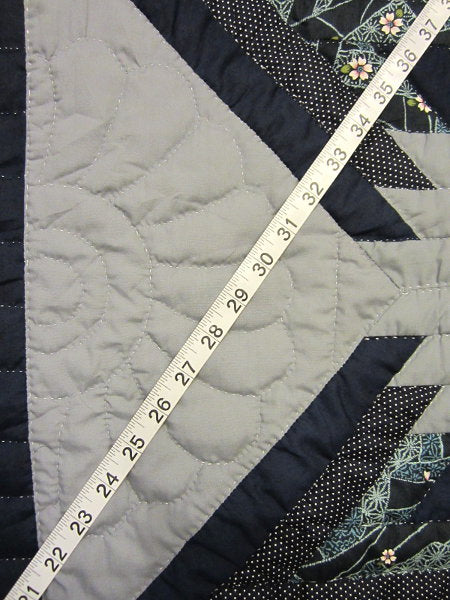 Broken Mineral Star Amish Quilt 104x114