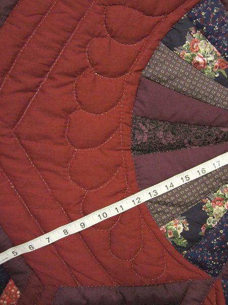 Fan Star Patchwork Amish Quilt 106x113