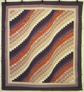 Bargello Wave Amish Quilt 103x112