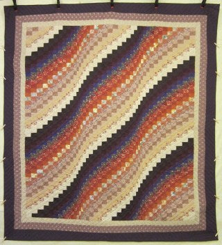 Bargello Wave Amish Quilt 103x112