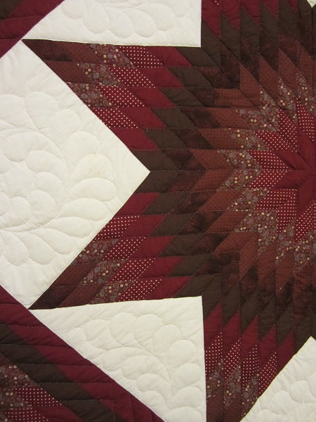 Celestial Earth Star Patchwork Amish Quilt 102x114