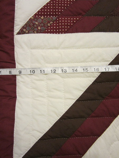 Celestial Earth Star Patchwork Amish Quilt 102x114
