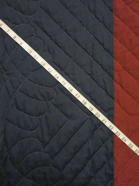 Split Stars Compass Patchwork Amish Quilt 102x117