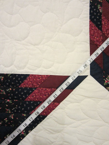 Split Stars Compass Patchwork Amish Quilt 102x117