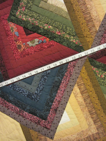 Spinning Star Amish Quilt 102x117