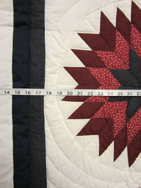 Compass Stars Patchwork Amish Quilt 101x115