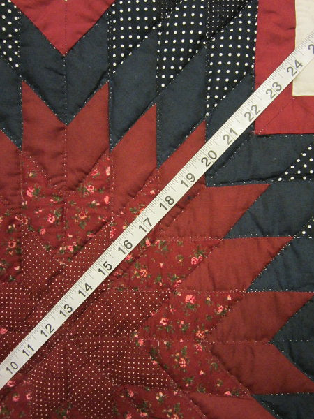Compass Stars Patchwork Amish Quilt 101x115