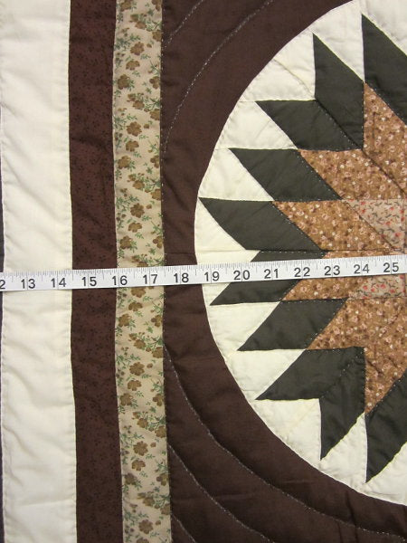 Star Split Compass Amish Quilt 105x114