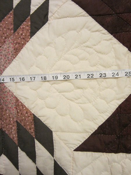 Star Split Compass Amish Quilt 105x114