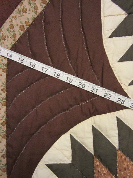 Star Split Compass Amish Quilt 105x114