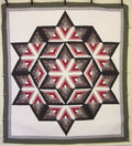 Completed Broken Star Amish Quilt 101x114