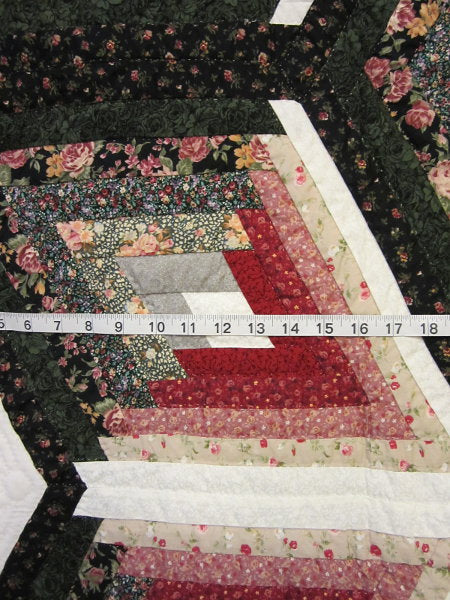 Completed Broken Star Amish Quilt 101x114