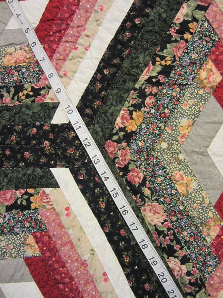 Completed Broken Star Amish Quilt 101x114
