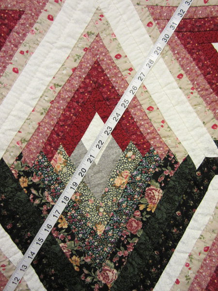 Completed Broken Star Amish Quilt 101x114