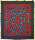 Twinkling Broken Star Amish Quilt 100x116