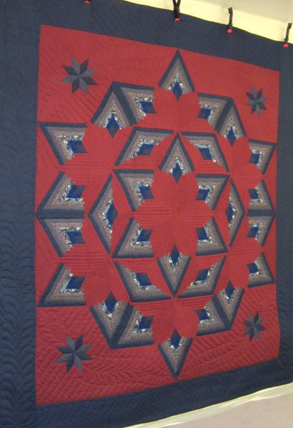 Twinkling Broken Star Amish Quilt 100x116