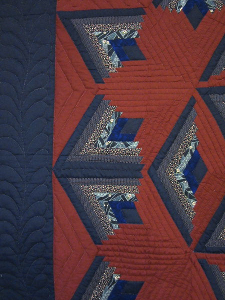 Twinkling Broken Star Amish Quilt 100x116