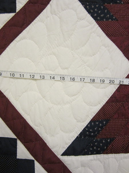 Trip Around Lone Star Patchwork Amish Quilt 103x113