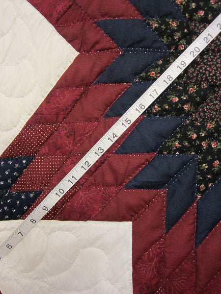 Trip Around Lone Star Patchwork Amish Quilt 103x113