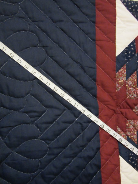 Star in Star Patchwork Quilt 100 x 115