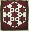 King Hexagon Star Patchwork Amish Quilt 107x115