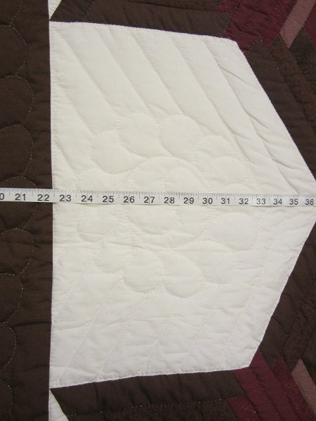 King Hexagon Star Patchwork Amish Quilt 107x115