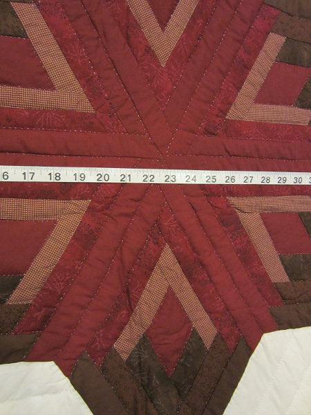 King Hexagon Star Patchwork Amish Quilt 107x115