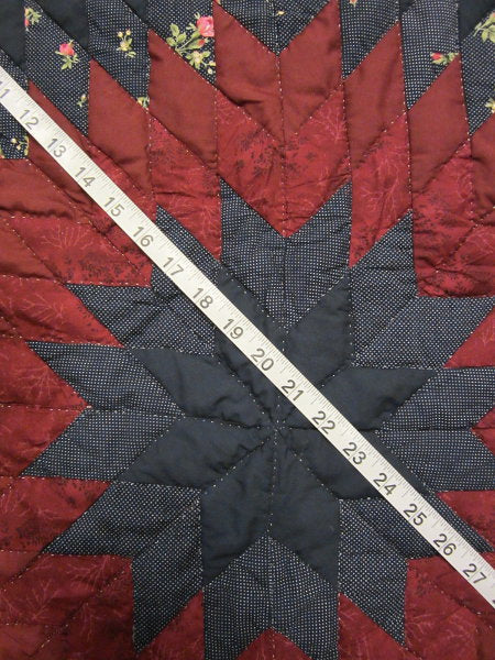 King Starburst Patchwork Amish Quilt 105x113