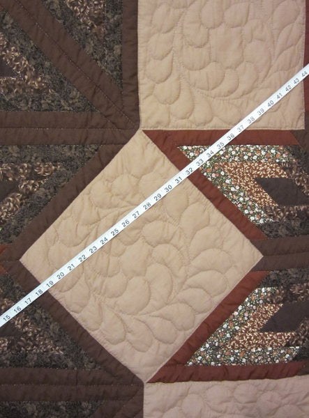 Broken Fan Star Patchwork Amish Quilt 102x113