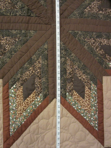 Broken Fan Star Patchwork Amish Quilt 102x113