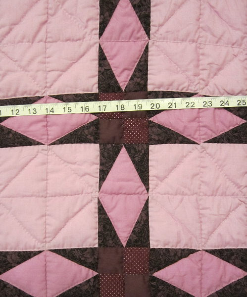 Grandmas Patchwork Starry Stars Amish Quilt 103x113