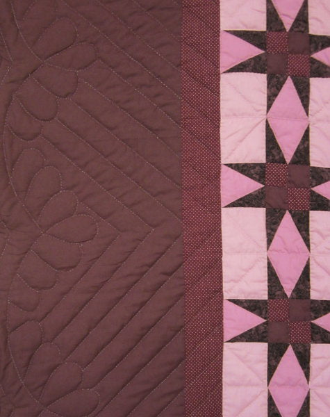 Grandmas Patchwork Starry Stars Amish Quilt 103x113