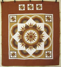 Mariners Star Burst Patchwork Amish Quilt 103x114