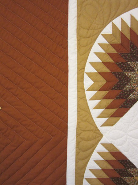 Mariners Star Burst Patchwork Amish Quilt 103x114