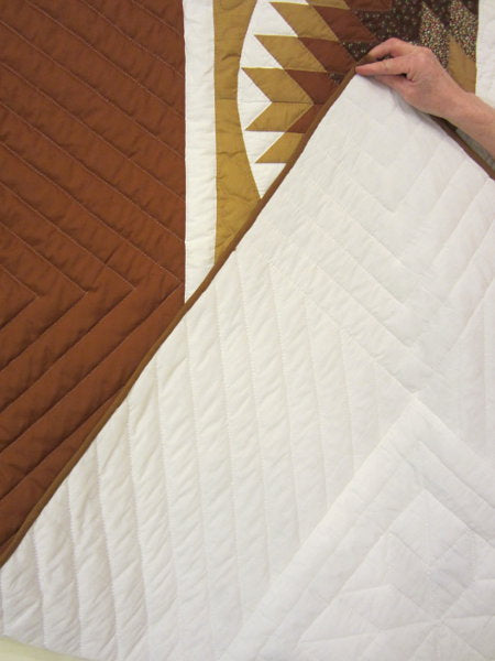 Mariners Star Burst Patchwork Amish Quilt 103x114