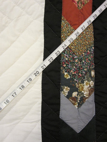 Framed Dutch Tulip Lone Star Amish Quilt 104x115