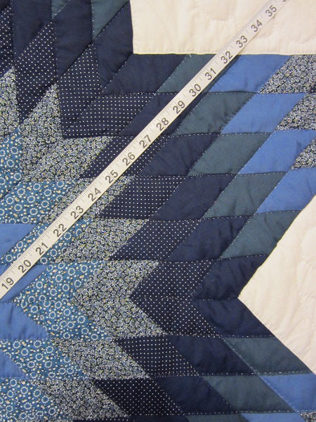 Diamond Star Patchwork Amish Quilt 102x115
