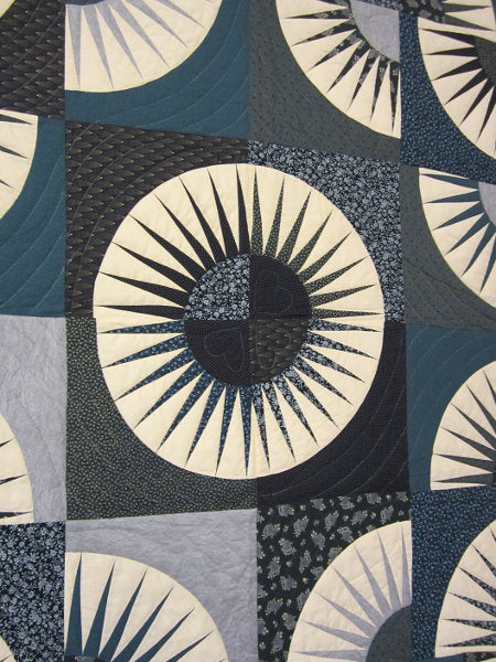 Mariners Kaleidoscope Patchwork Amish Quilt 103x114