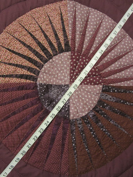 Kaleidoscope Fan Star Patchwork Amish Quilt 101x115