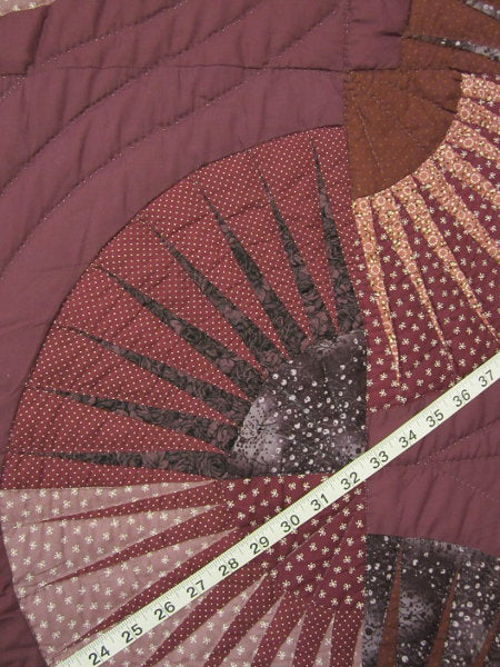 Kaleidoscope Fan Star Patchwork Amish Quilt 101x115