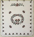 Songbird Wreath Applique Amish Quilt 105x113