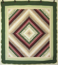 Trip Around World Patchwork Amish Quilt 104x115