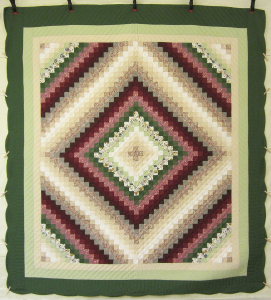 Trip Around World Patchwork Amish Quilt 104x115