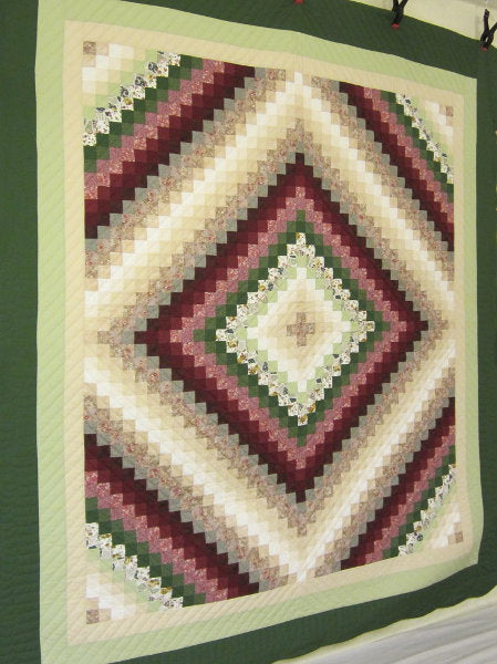 Trip Around World Patchwork Amish Quilt 104x115