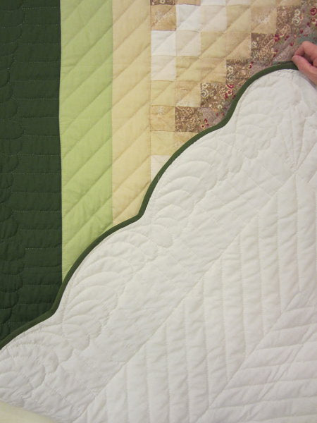 Trip Around World Patchwork Amish Quilt 104x115