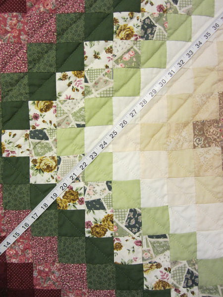 Trip Around World Patchwork Amish Quilt 104x115