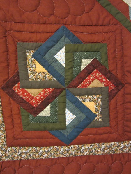 Starspin Patchwork Amish Quilt 101x115