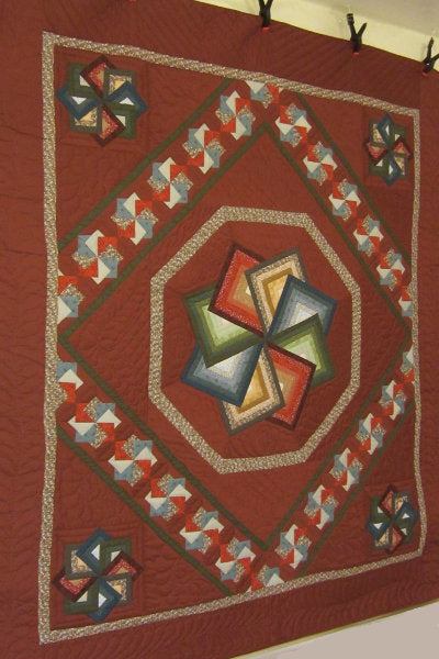 Starspin Patchwork Amish Quilt 101x115