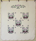 Country Bride Applique Amish Quilt 96x109