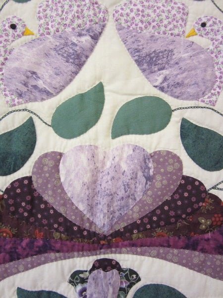 Country Bride Applique Amish Quilt 96x109